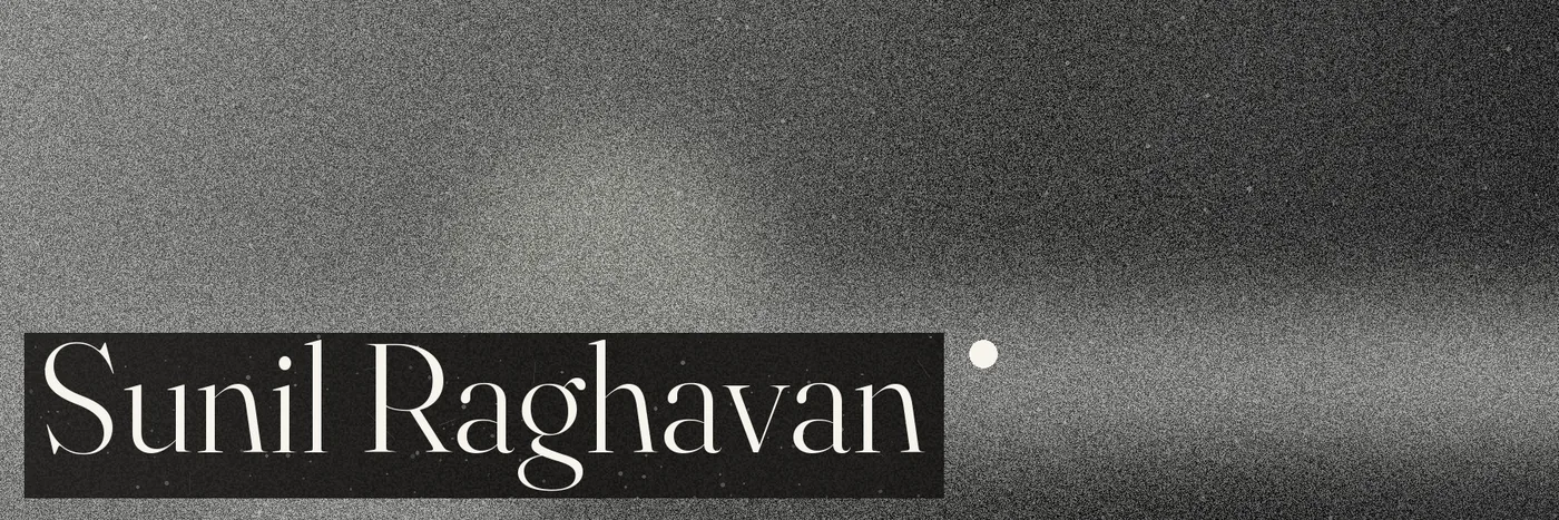Sunil Raghavan banner image
